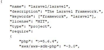 Composer.json file