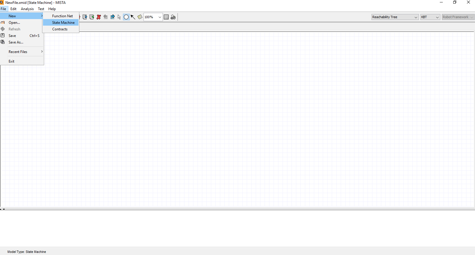 The GUI of MISTA