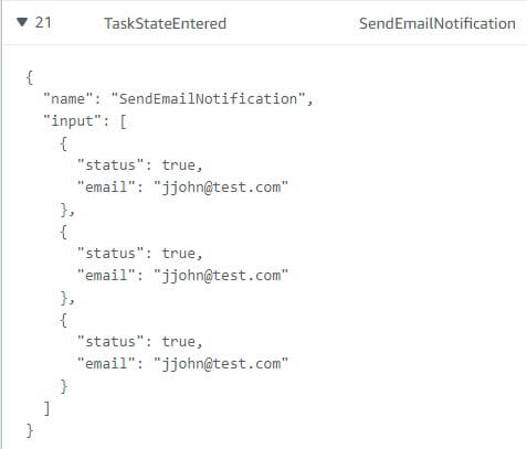 details about input and output values