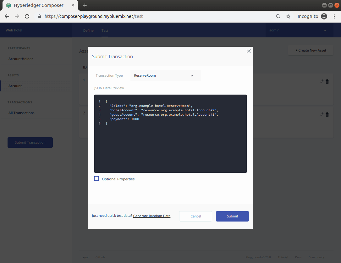 Building Blockchain network with Hyperledger Fabric and Composer