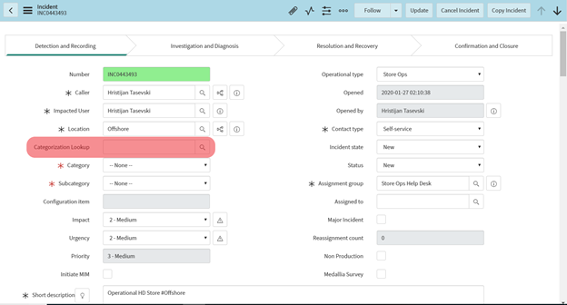 Category and Subcategory fields are stored in the Choice table