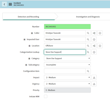 Category and Subcategory fields are stored in the Choice table