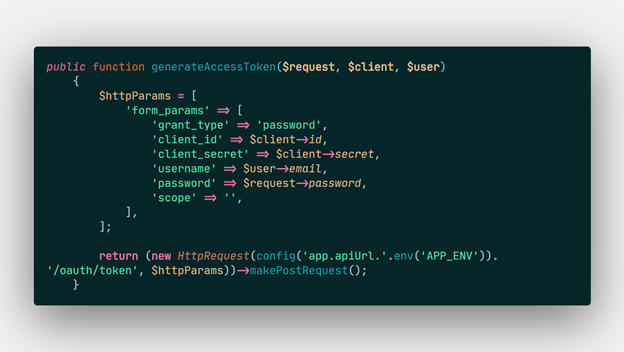 Generating access token