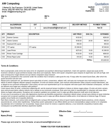 Invoice created