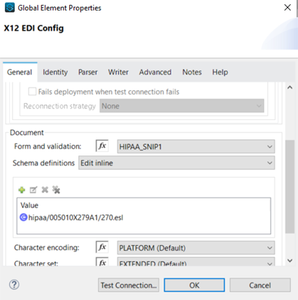 Figure 2: 270 EDI Config