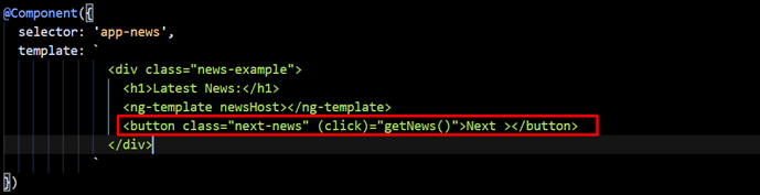 Angular basics code example of the directive