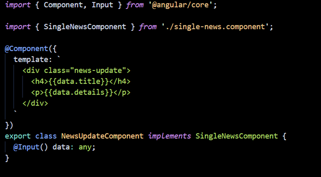 Angular basics code example of the directive