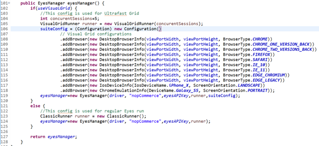 eyesManager() method