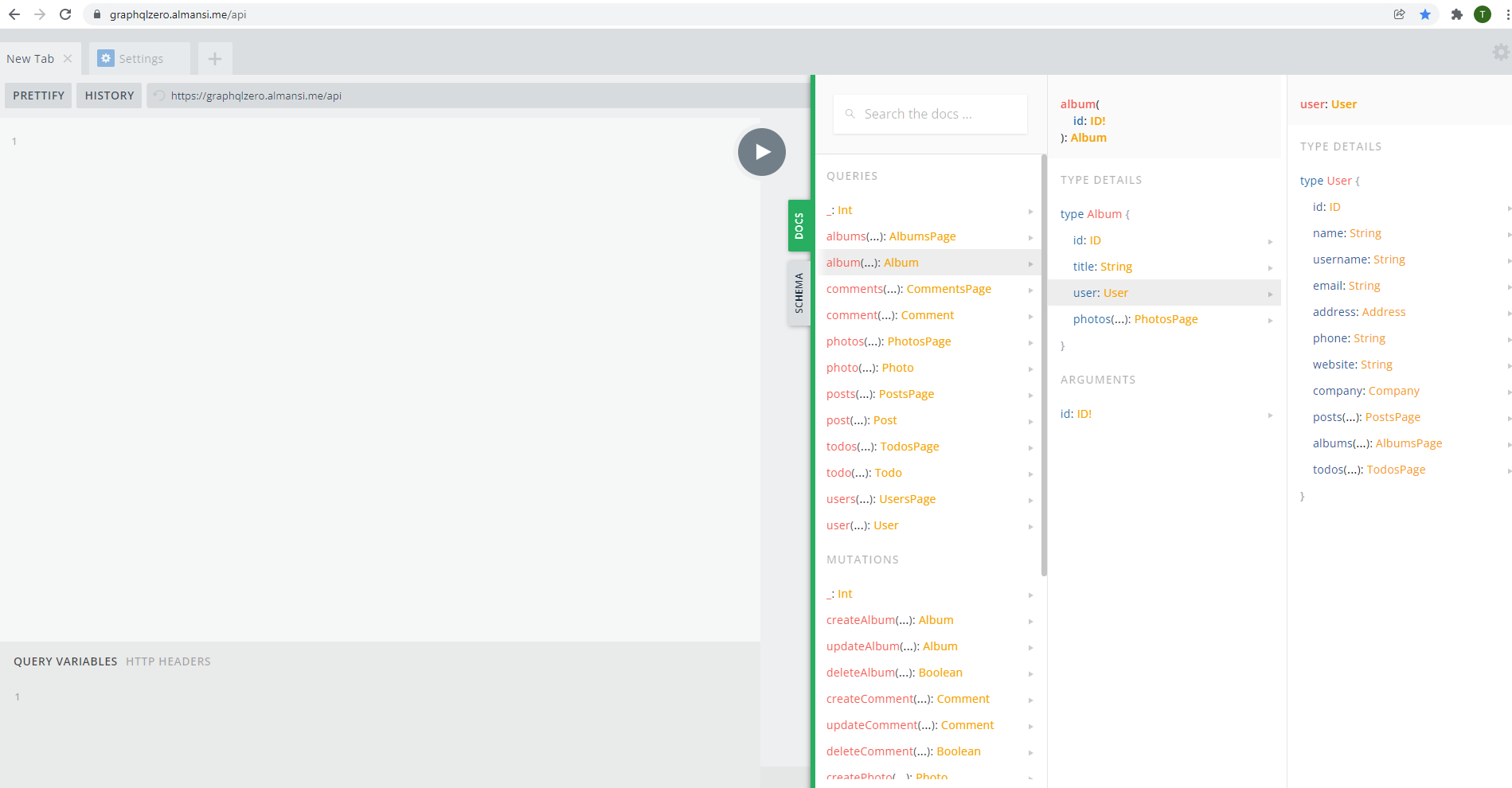 Schema GraphQL