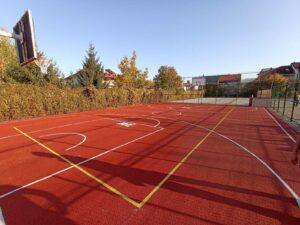 renovation of a basketball playground