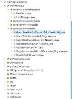 Project structure in Eclipse