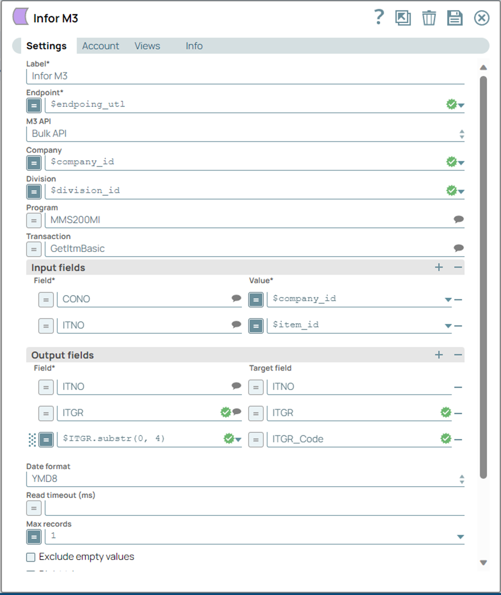 infor m3 integration