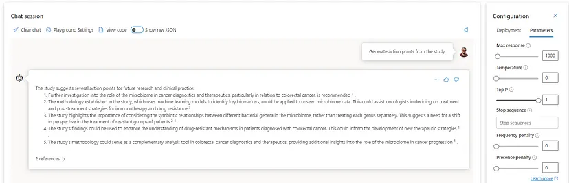 Azure OpenAI Studio