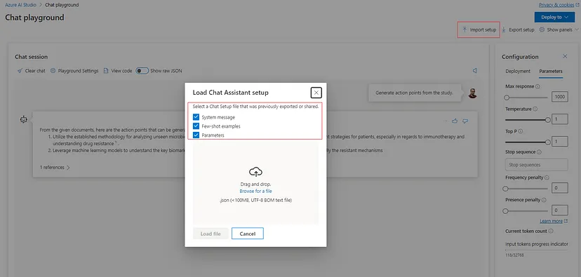 Azure OpenAI Studio