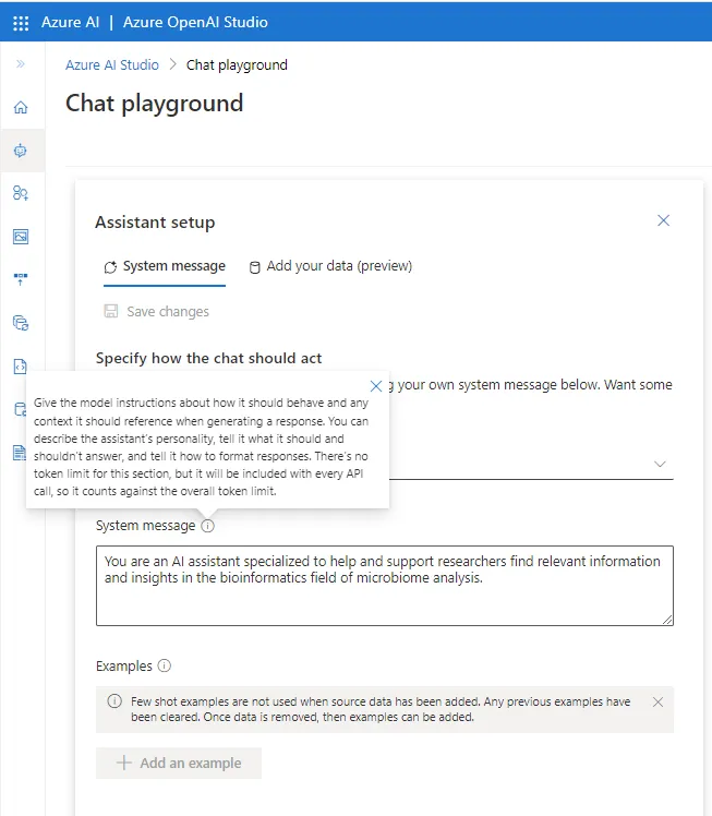 Azure OpenAI Studio