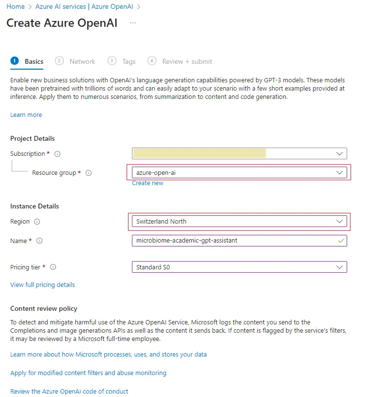 Microsoft Azure ChatGPT