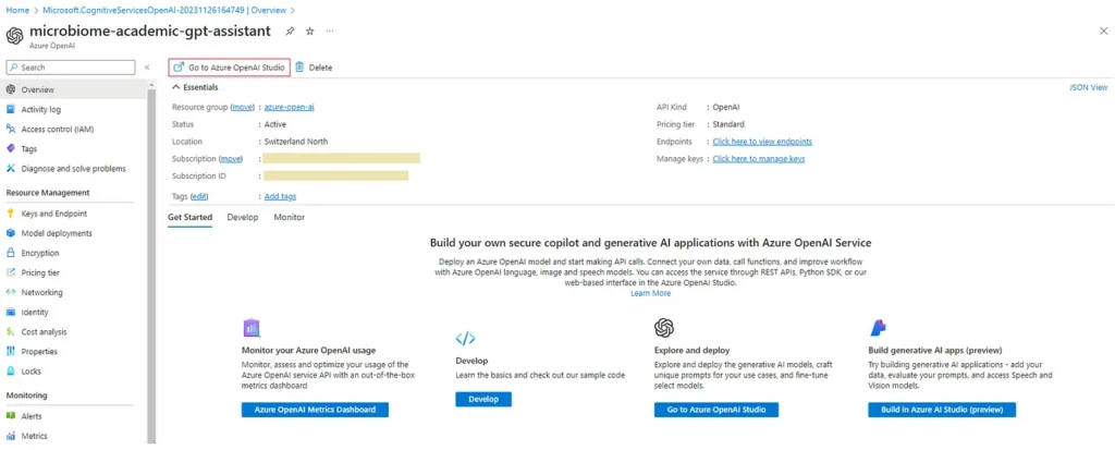 Microsoft Azure ChatGPT