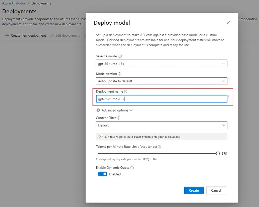 Microsoft Azure ChatGPT