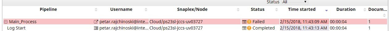 no values for end_date and process_success columns in the log table if some of the pipelines fail
