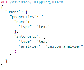 Specifying mapping for the type ‘users’