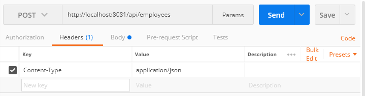 Specifying of the HTTP method