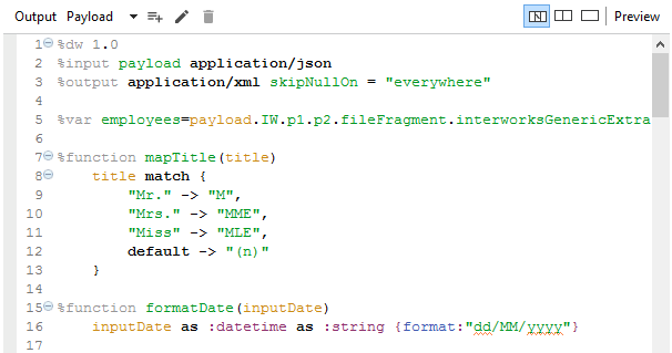 Two different functions, the first one is named “mapTitle” and the second one is named “formatDate”