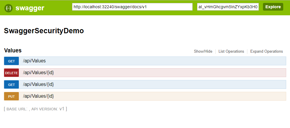Swagger Security Demo